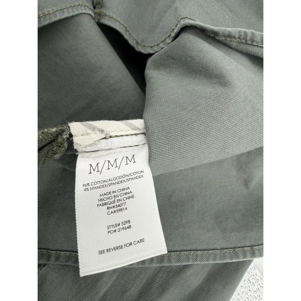 Cabi Green Cropped Shacket Size M #5298 Casual Lightweight Jacket Top Career EUC